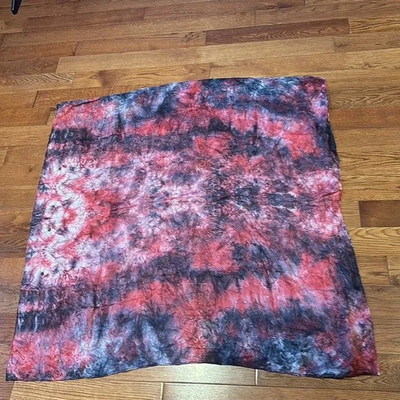 Vintage Style  Silky Tie dye Pastel Scarf - Picture 8 of 10